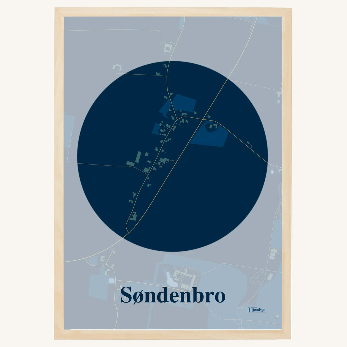 Søndenbro plakat – Centrum 2026 – Mørk blå