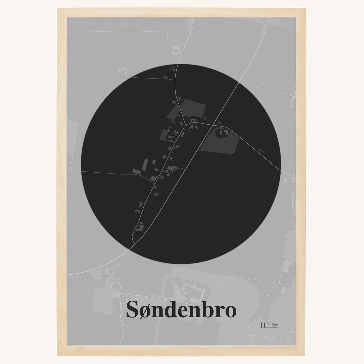 Søndenbro plakat – Centrum 2026 – Mørk grå
