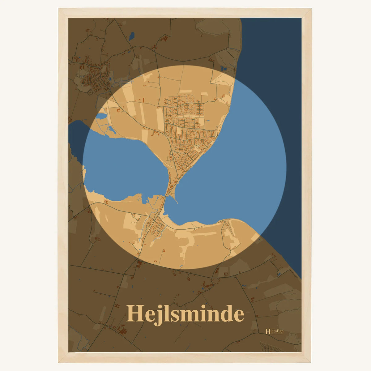 Hejlsminde plakat – Centrum 2026 – Lys pastel brun