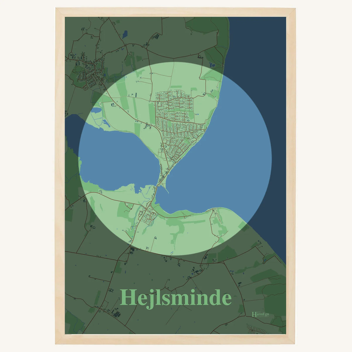 Hejlsminde plakat – Centrum 2026 – Lys pastel grøn