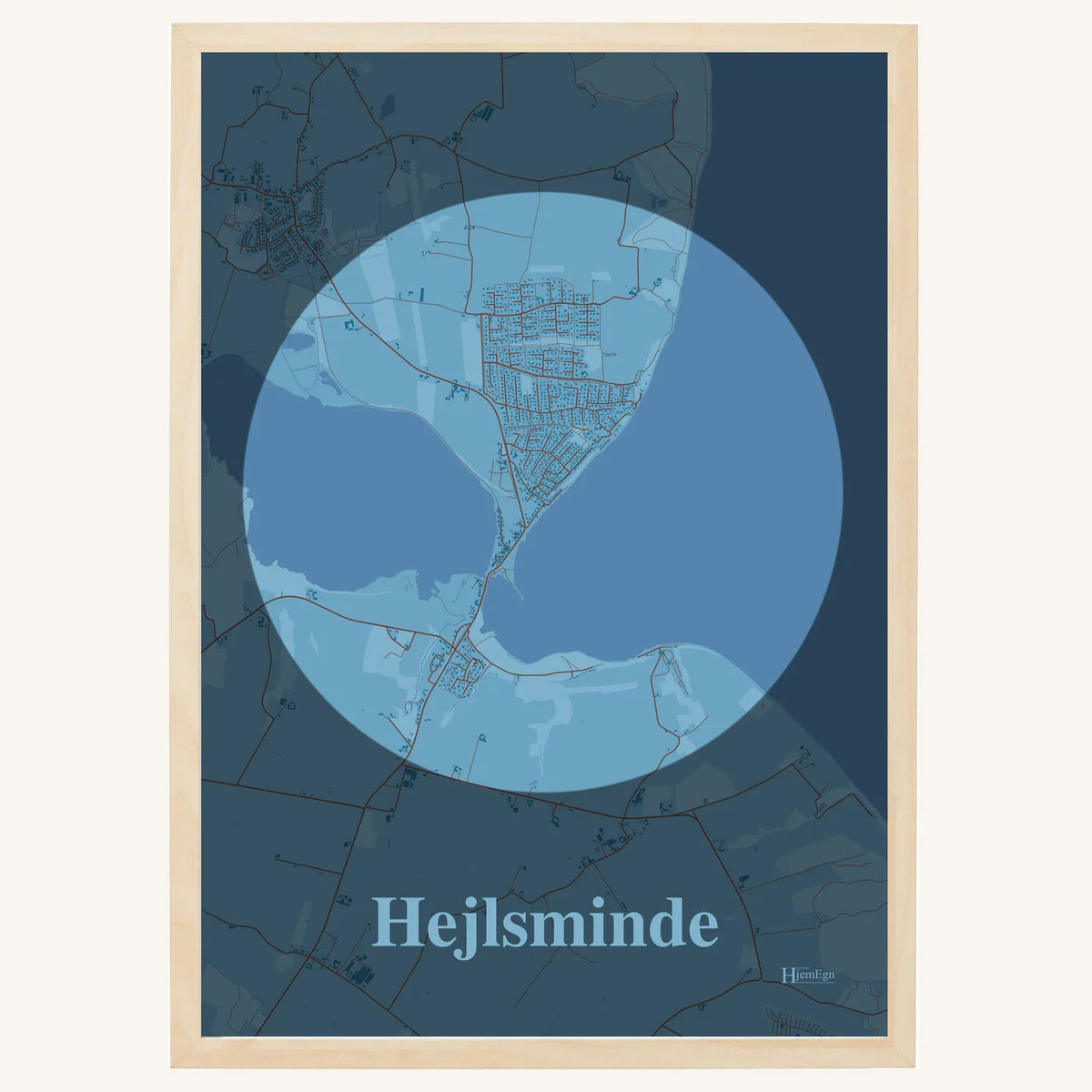 Hejlsminde plakat – Centrum 2026 – Lys pastel blå