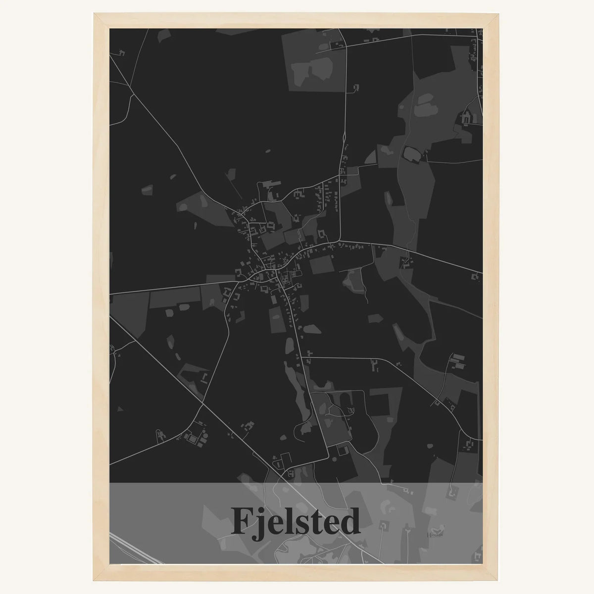 Fjelsted plakat – Firkantet 2026 – Mørk grå