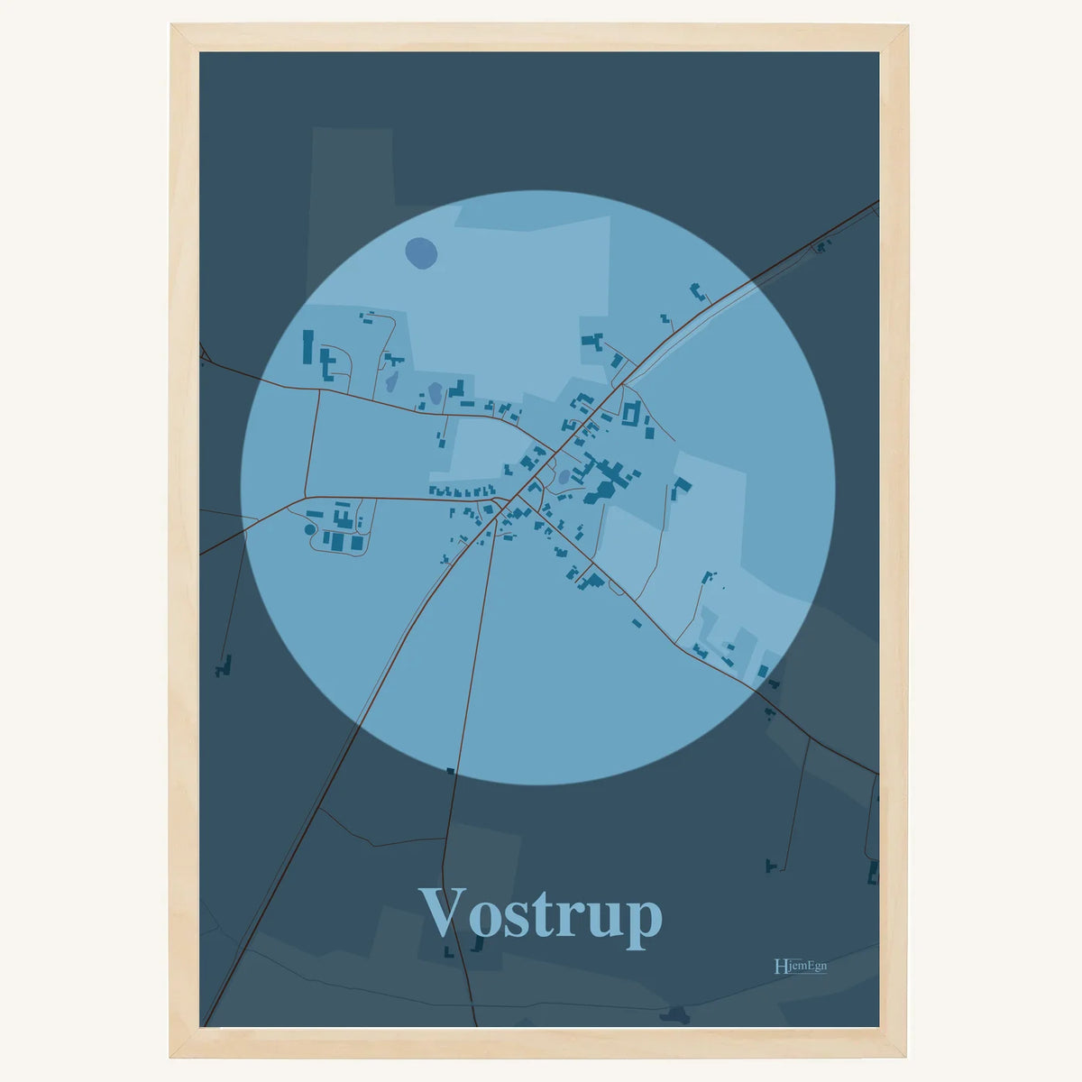 Vostrup plakat – Centrum 2026 – Lys pastel blå