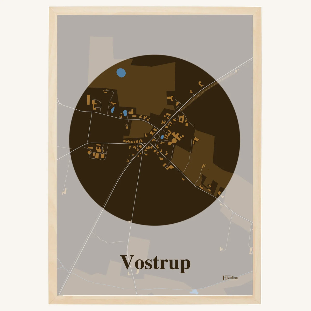 Vostrup plakat – Centrum 2026 – Mørk brun