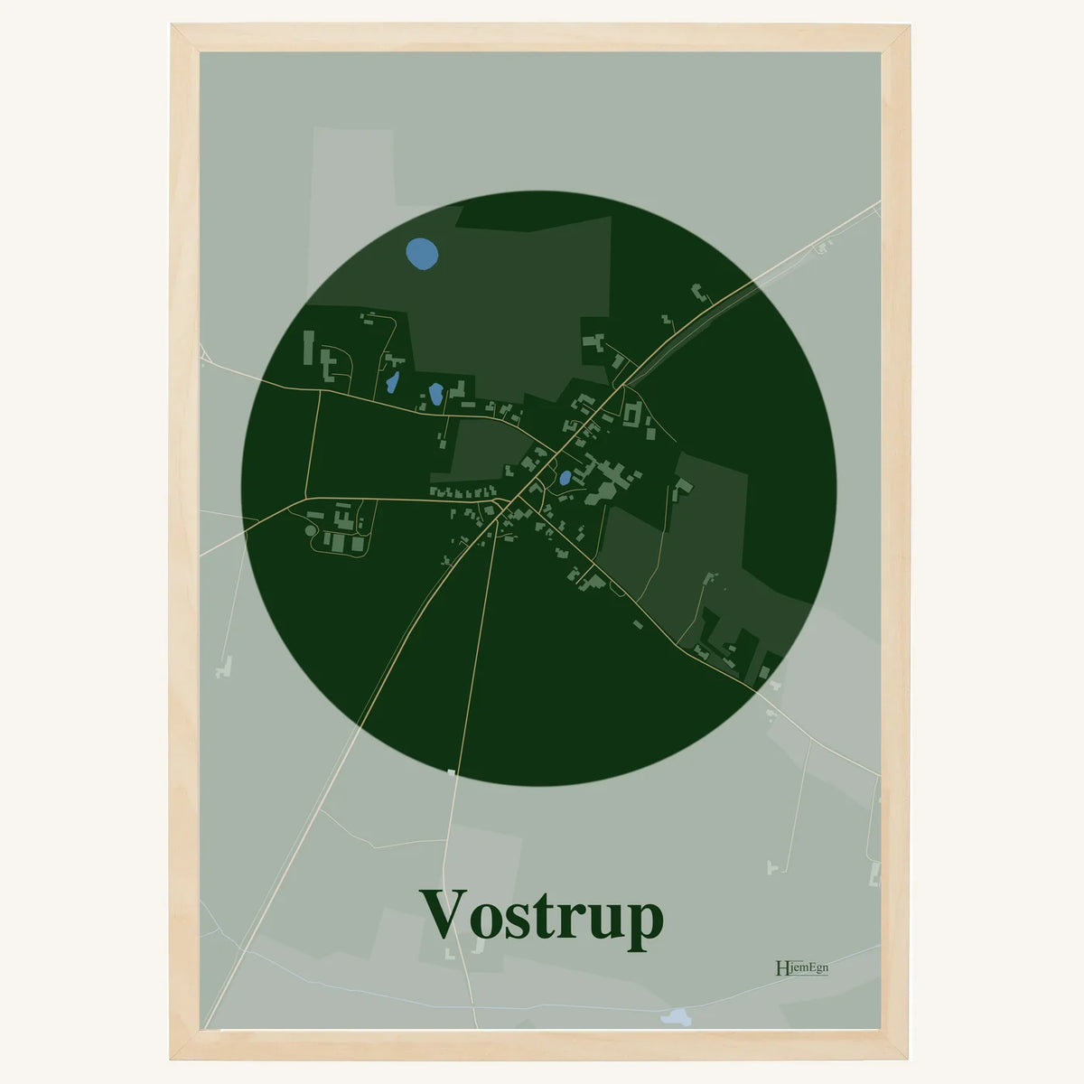 Vostrup plakat – Centrum 2026 – Mørk grøn