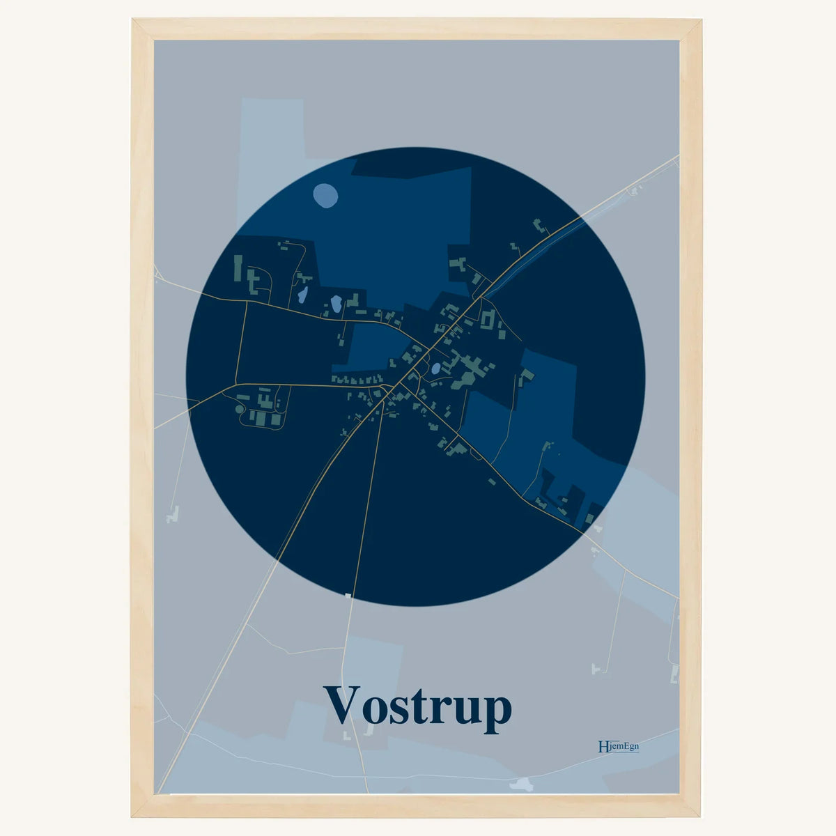 Vostrup plakat – Centrum 2026 – Mørk blå