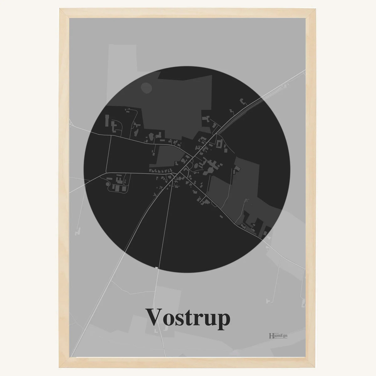 Vostrup plakat – Centrum 2026 – Mørk grå
