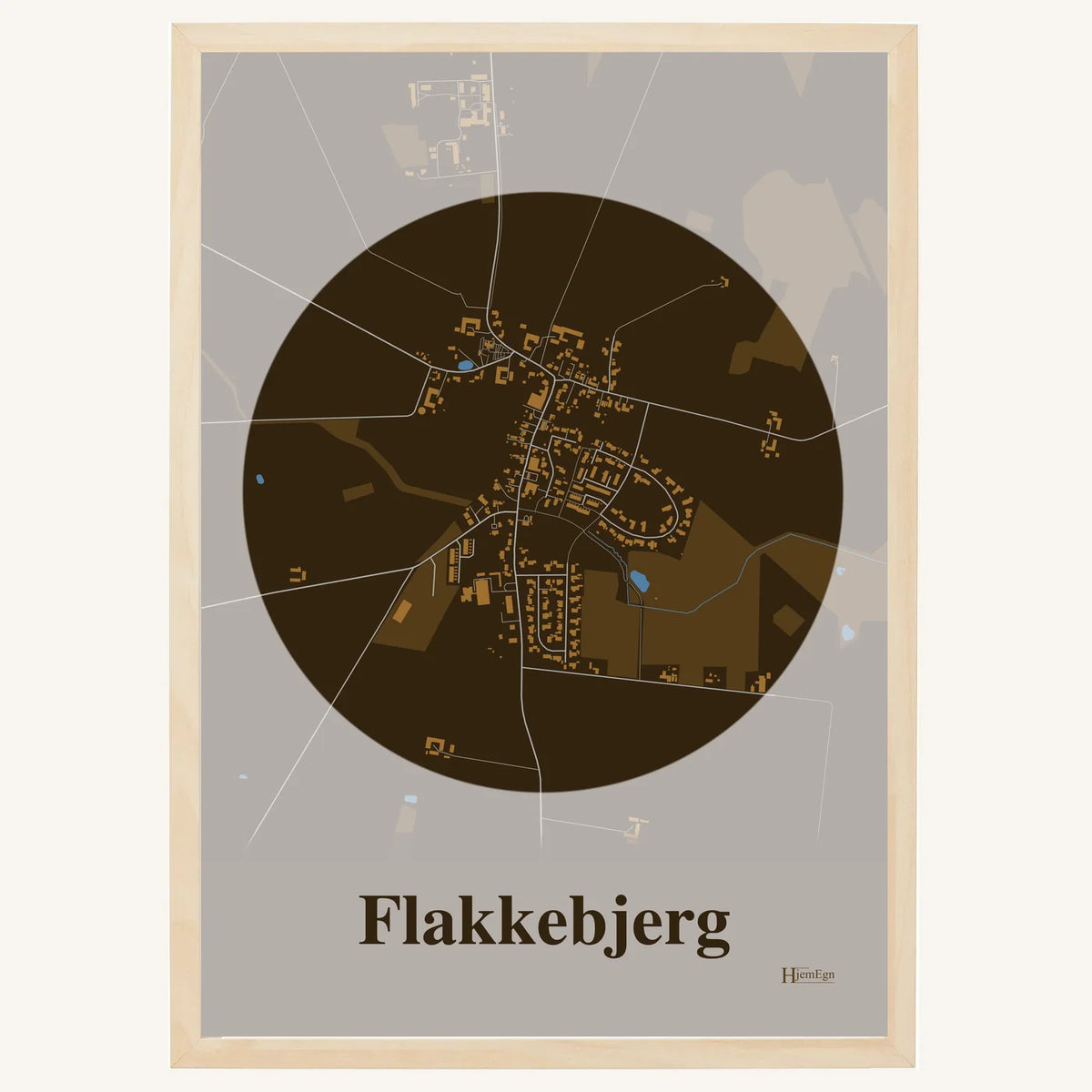 Flakkebjerg plakat – Centrum 2026 – Mørk brun