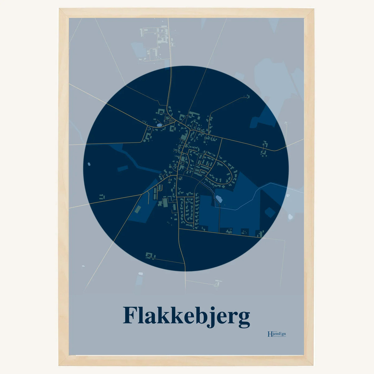 Flakkebjerg plakat – Centrum 2026 – Mørk blå