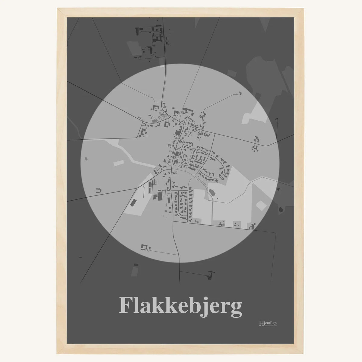 Flakkebjerg plakat – Centrum 2026 – Lys pastel grå