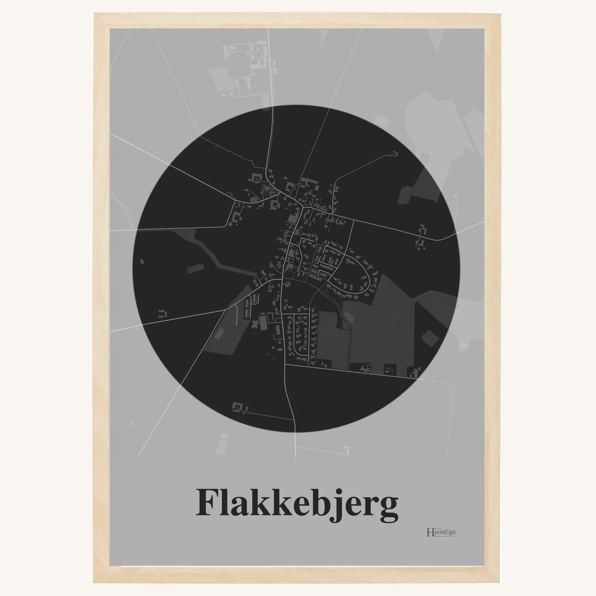 Flakkebjerg plakat – Centrum 2026 – Mørk grå