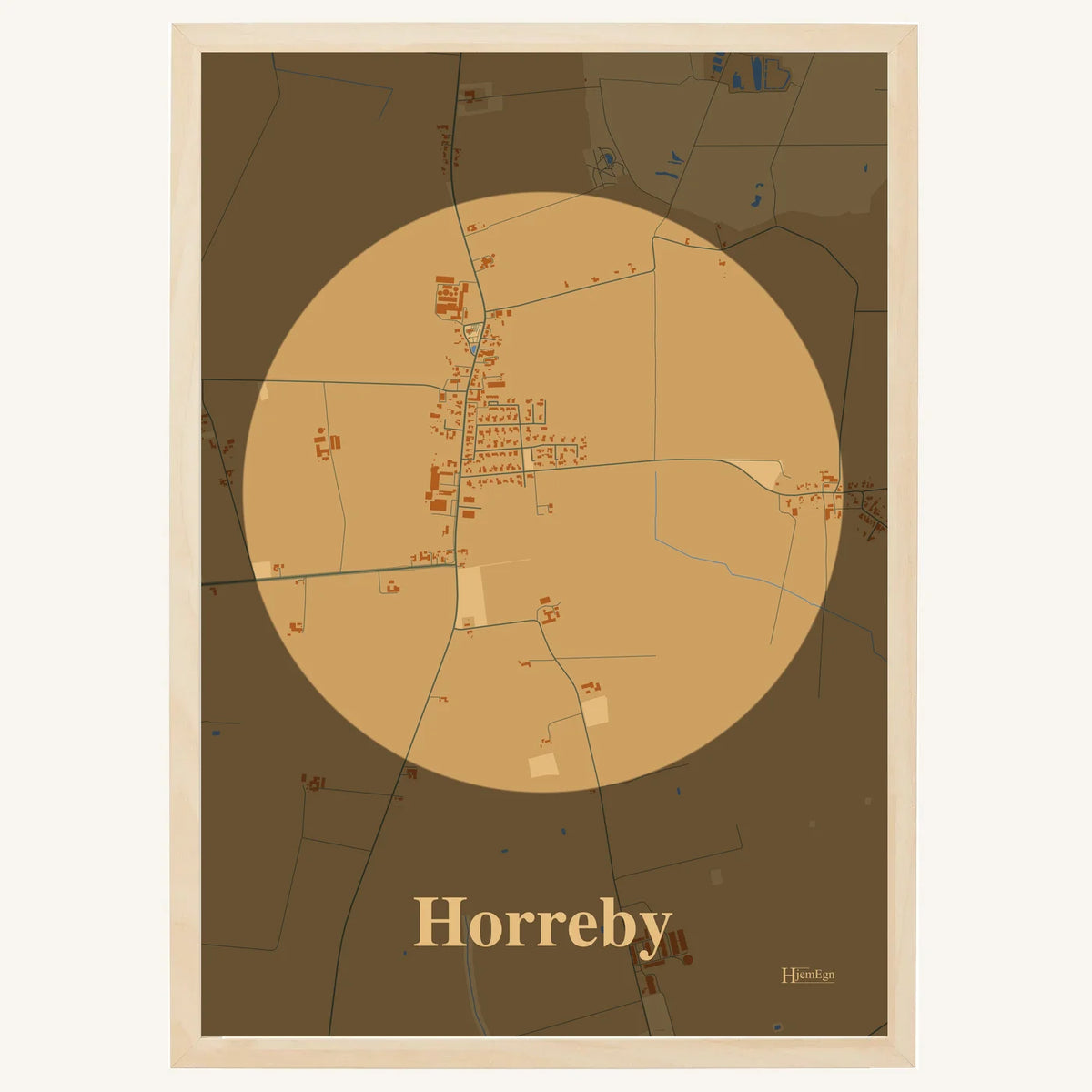 Horreby plakat – Centrum 2026 – Lys pastel brun