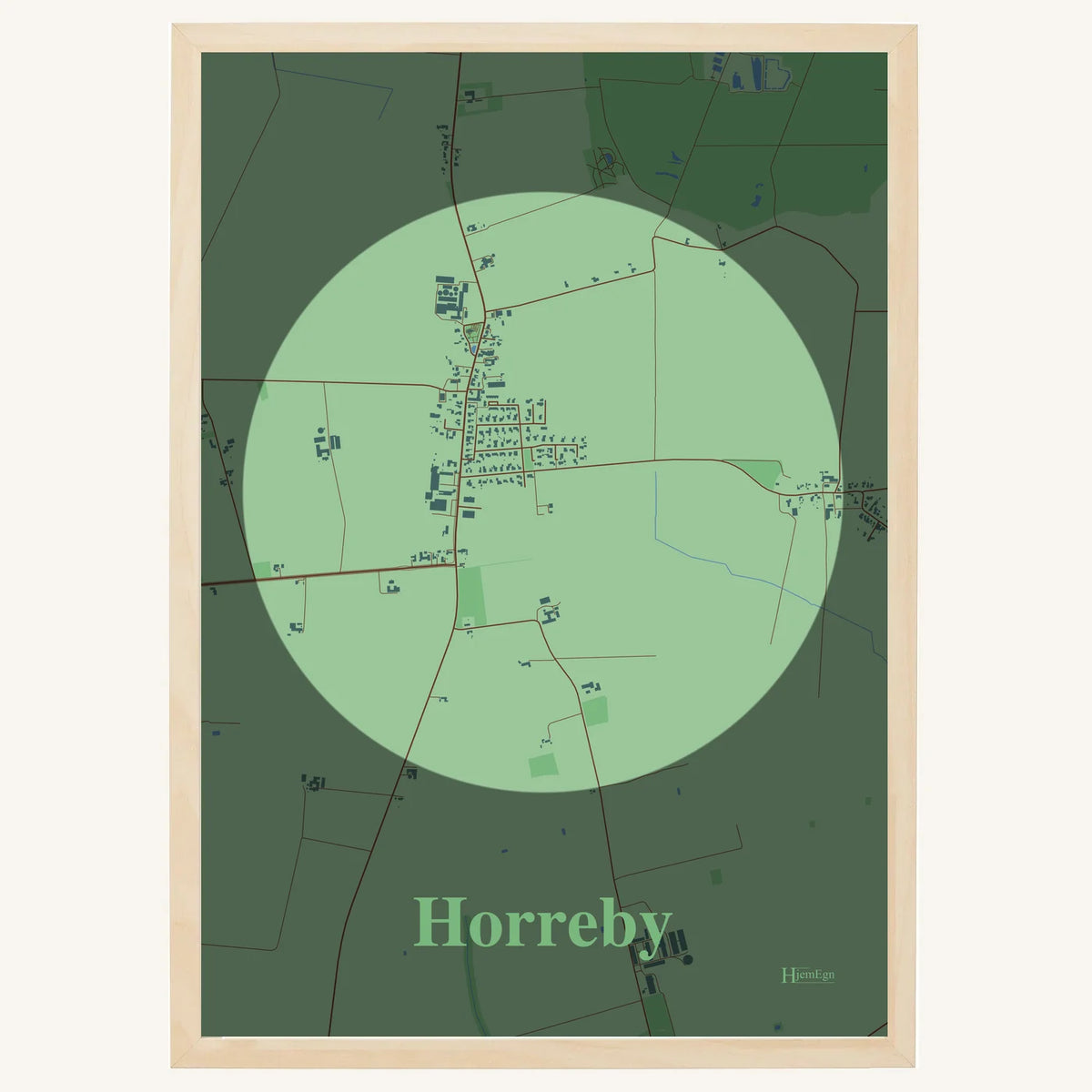 Horreby plakat – Centrum 2026 – Lys pastel grøn