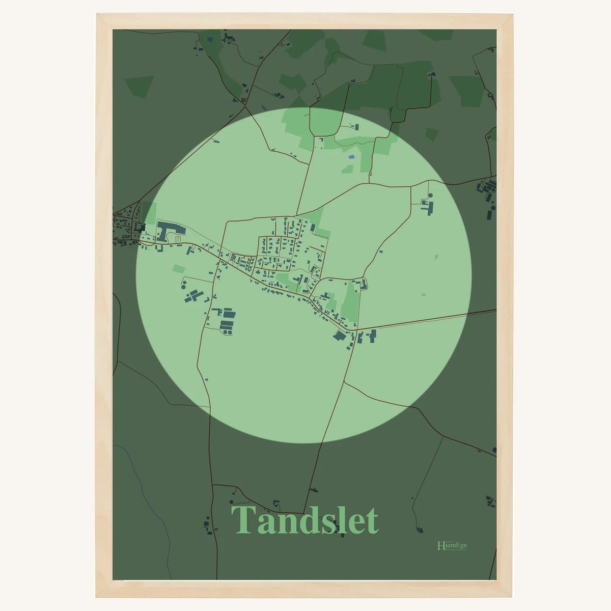 Tandslet plakat – Centrum 2026 – Lys pastel grøn