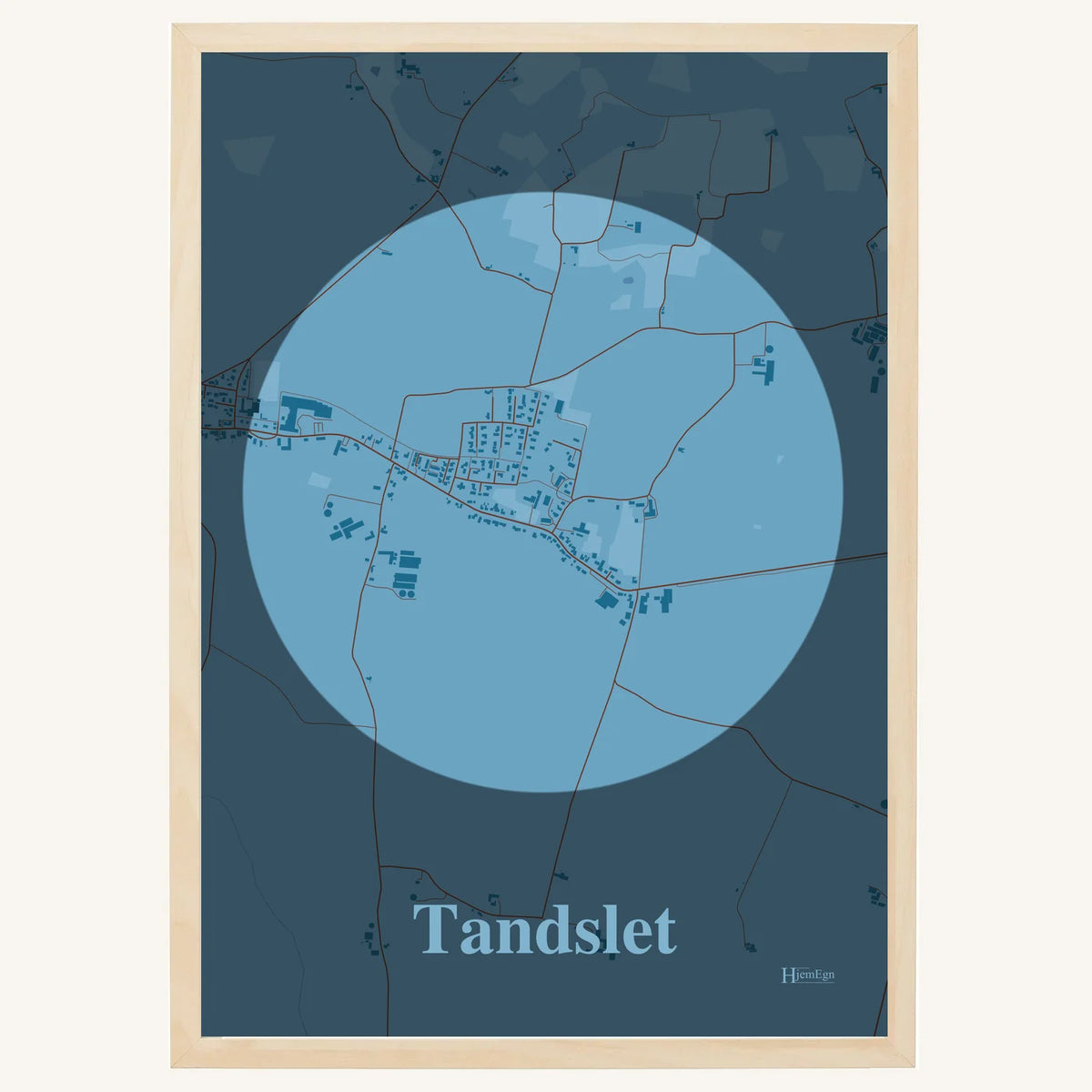 Tandslet plakat – Centrum 2026 – Lys pastel blå