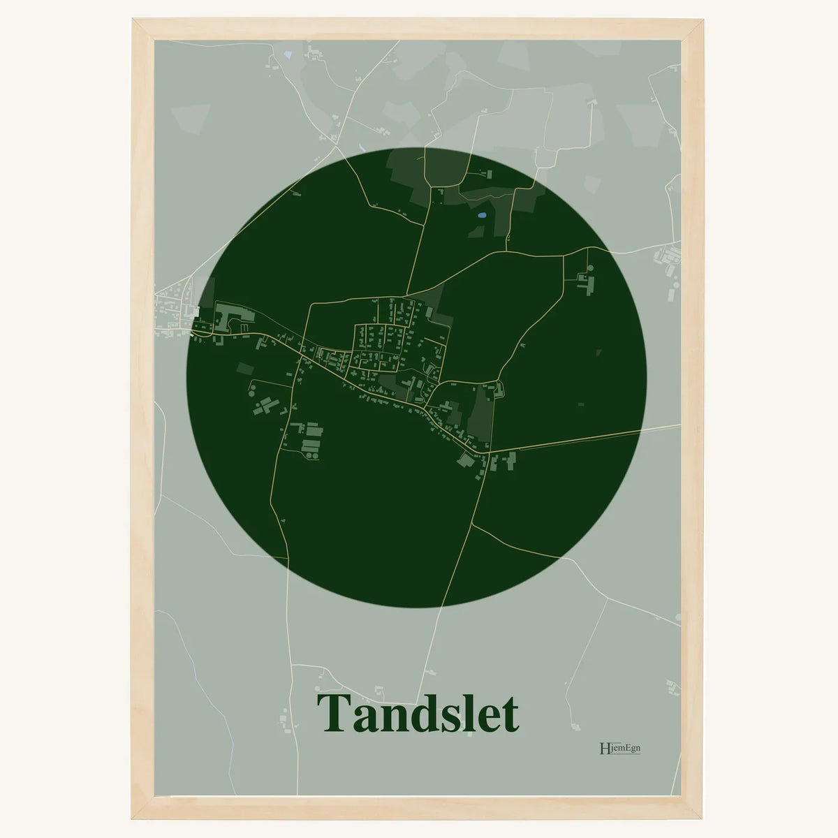 Tandslet plakat – Centrum 2026 – Mørk grøn