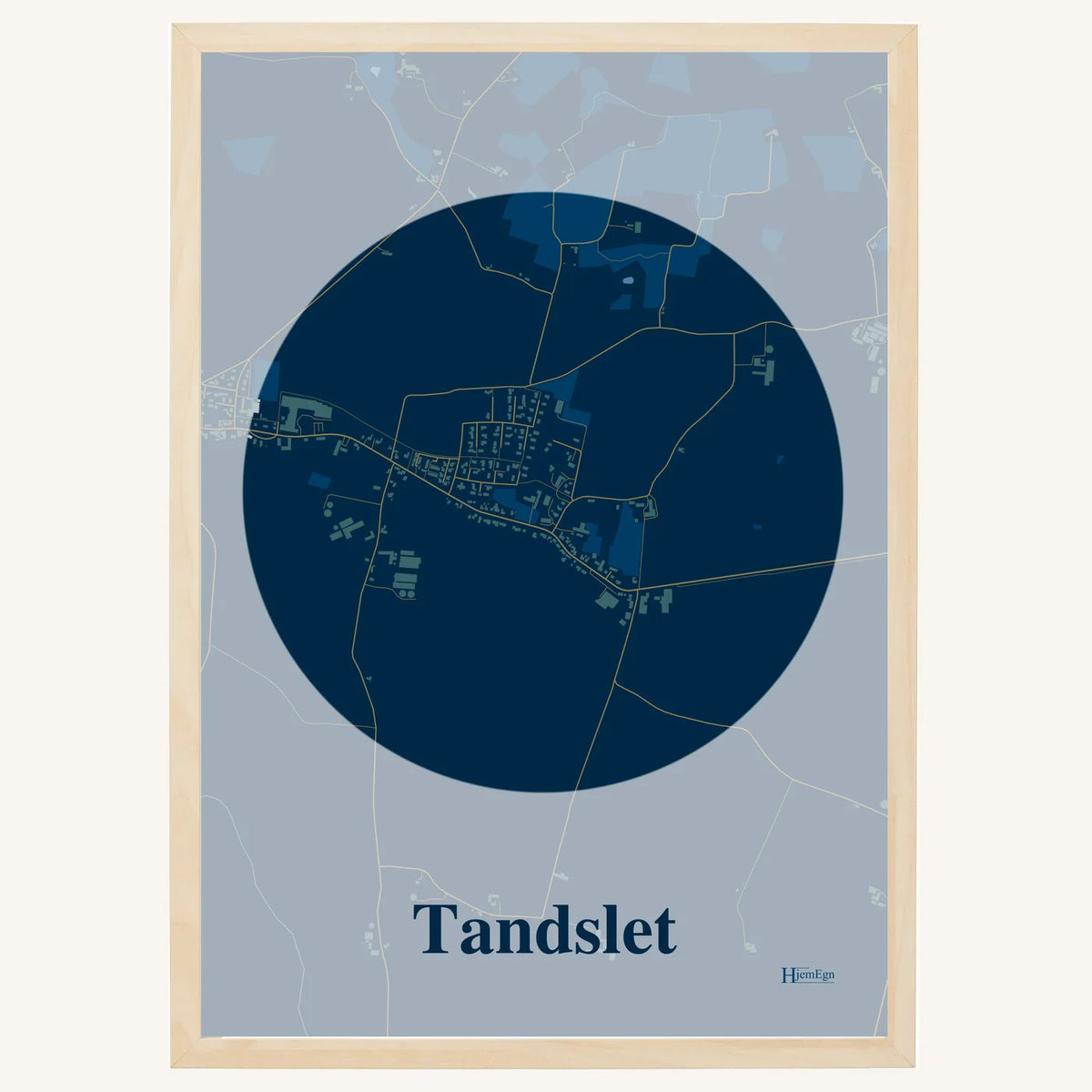 Tandslet plakat – Centrum 2026 – Mørk blå