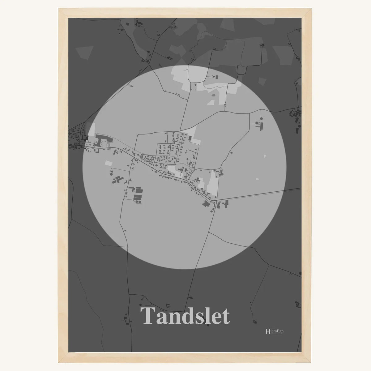 Tandslet plakat – Centrum 2026 – Lys pastel grå