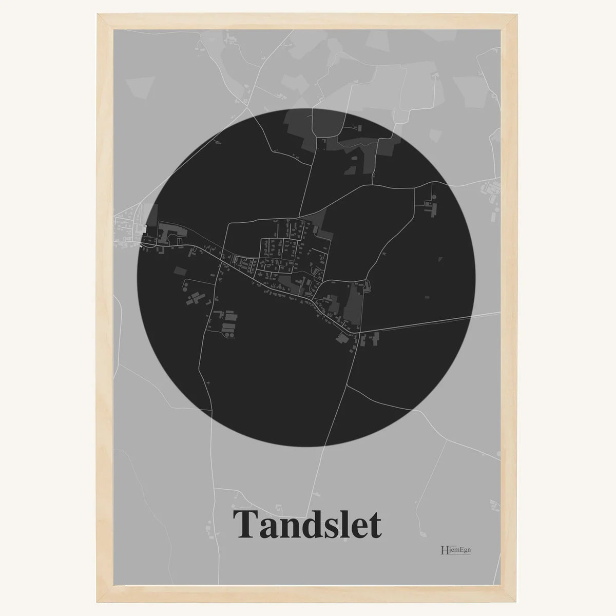 Tandslet plakat – Centrum 2026 – Mørk grå