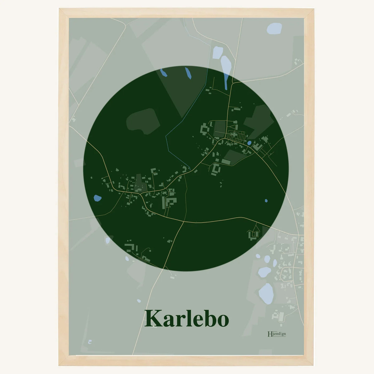 Karlebo plakat – Centrum 2026 – Mørk grøn