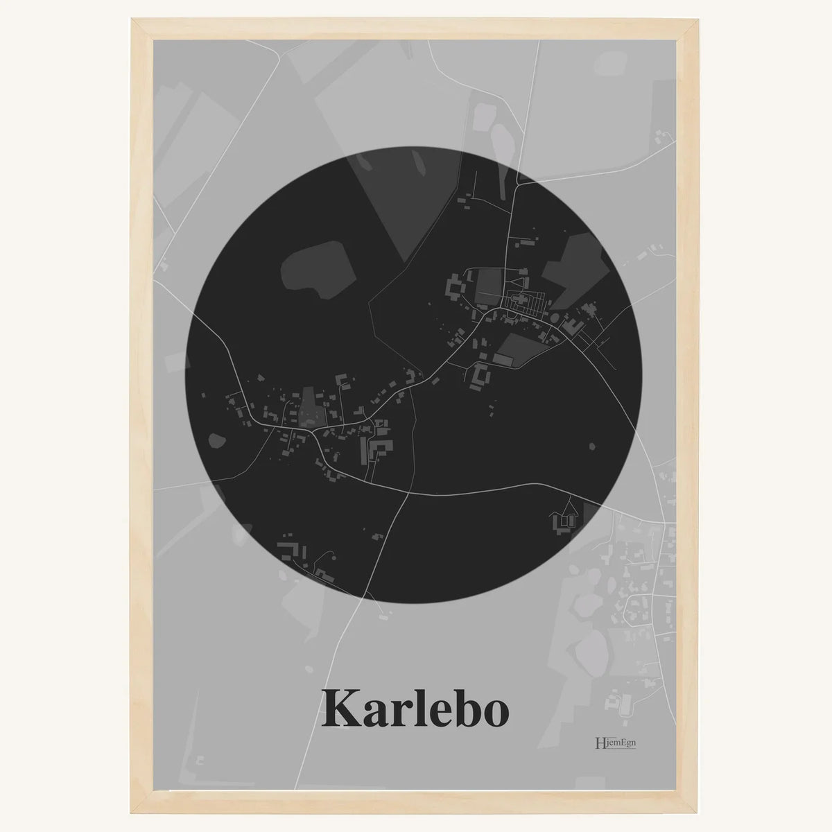 Karlebo plakat – Centrum 2026 – Mørk grå