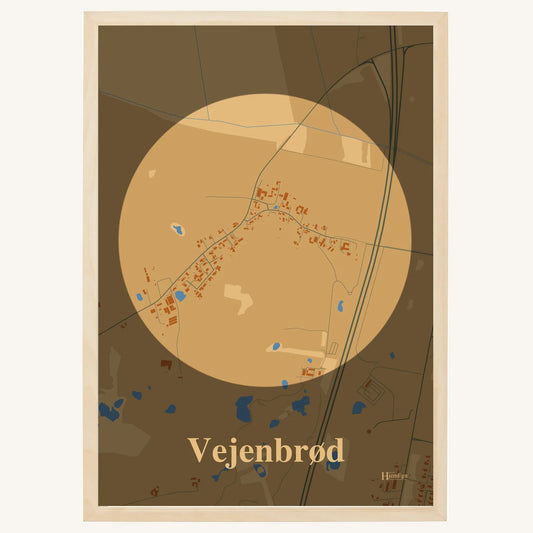 Vejenbrød plakat – Centrum 2026 – Lys pastel brun
