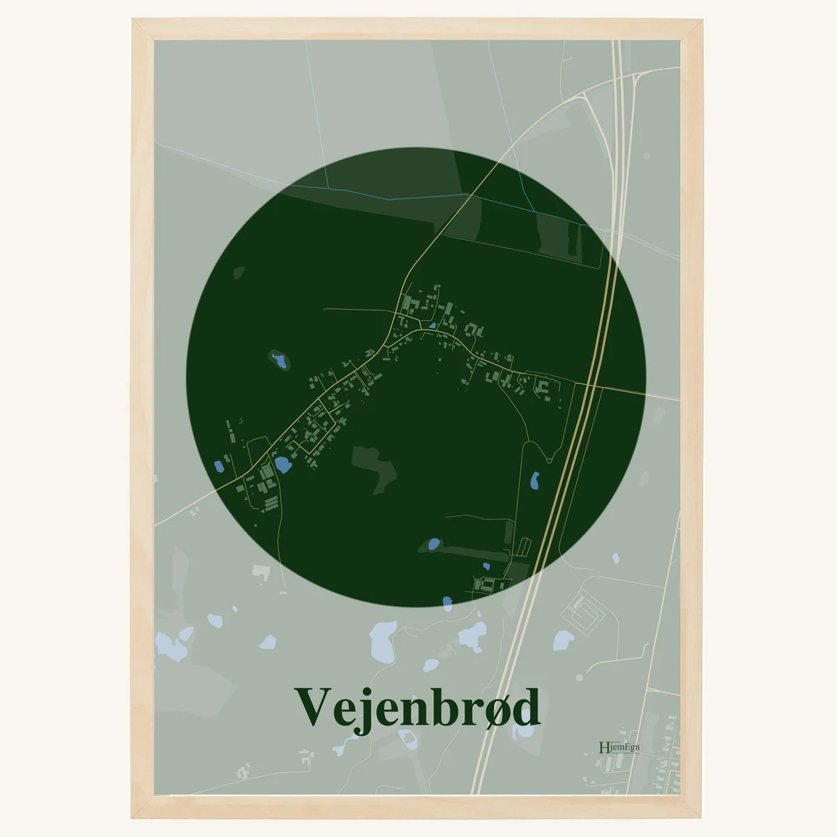 Vejenbrød plakat – Centrum 2026 – Mørk grøn