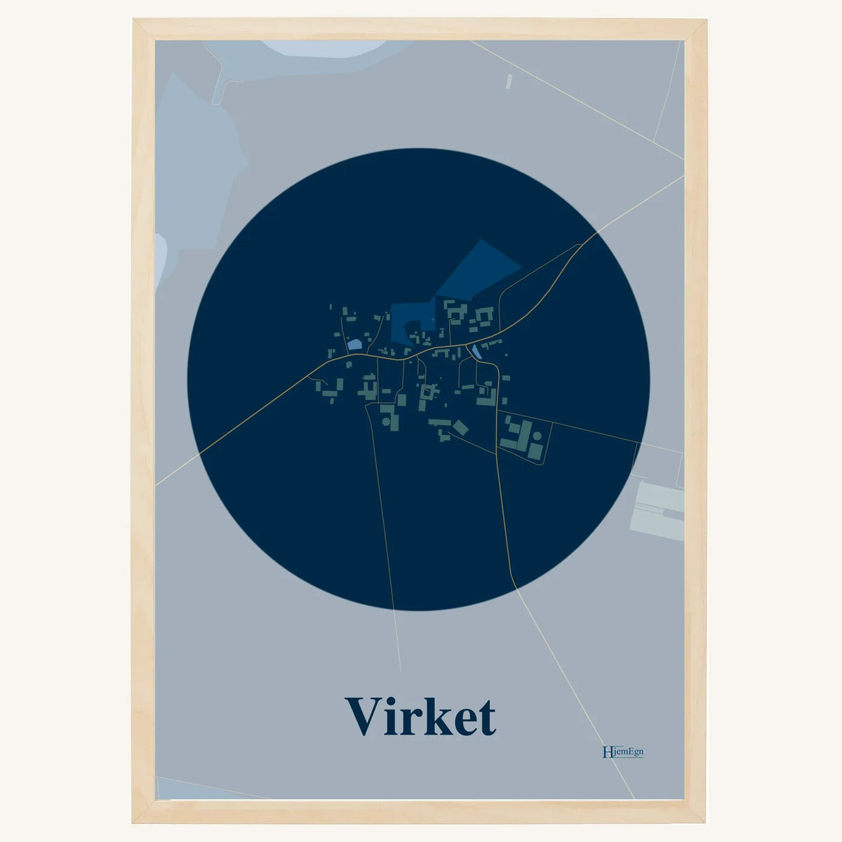 Virket plakat – Centrum 2026 – Mørk blå