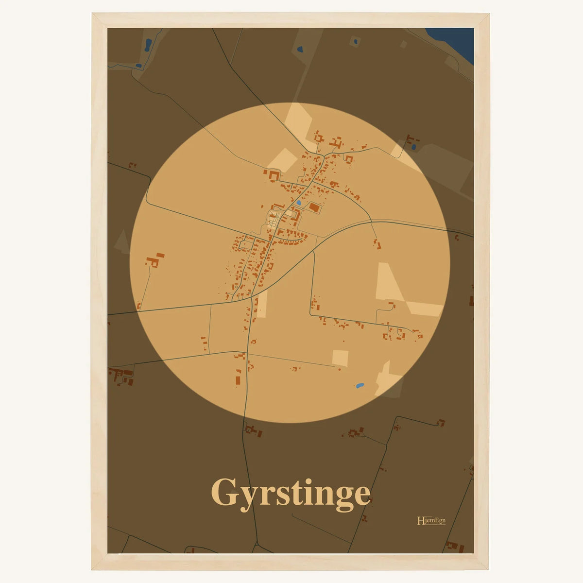 Gyrstinge plakat – Centrum 2026 – Lys pastel brun