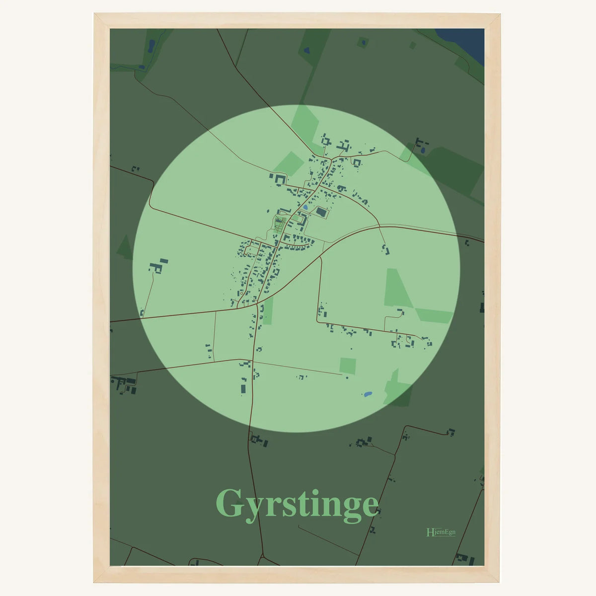 Gyrstinge plakat – Centrum 2026 – Lys pastel grøn