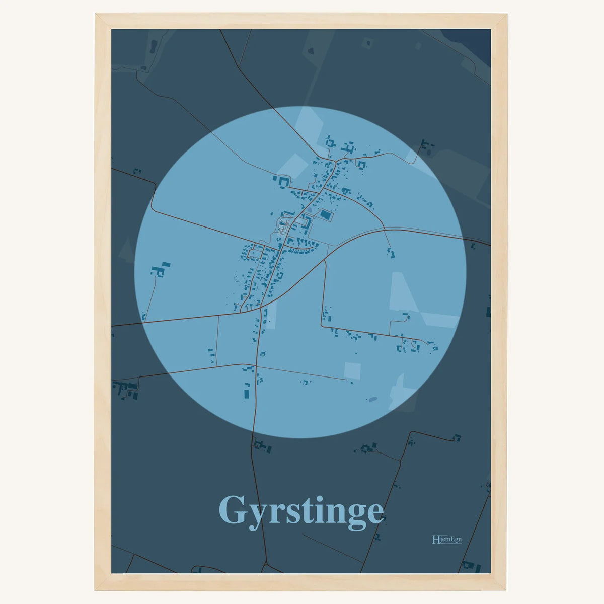 Gyrstinge plakat – Centrum 2026 – Lys pastel blå
