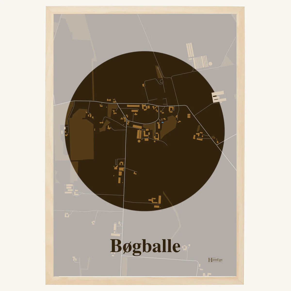 Bøgballe plakat – Centrum 2026 – Mørk brun