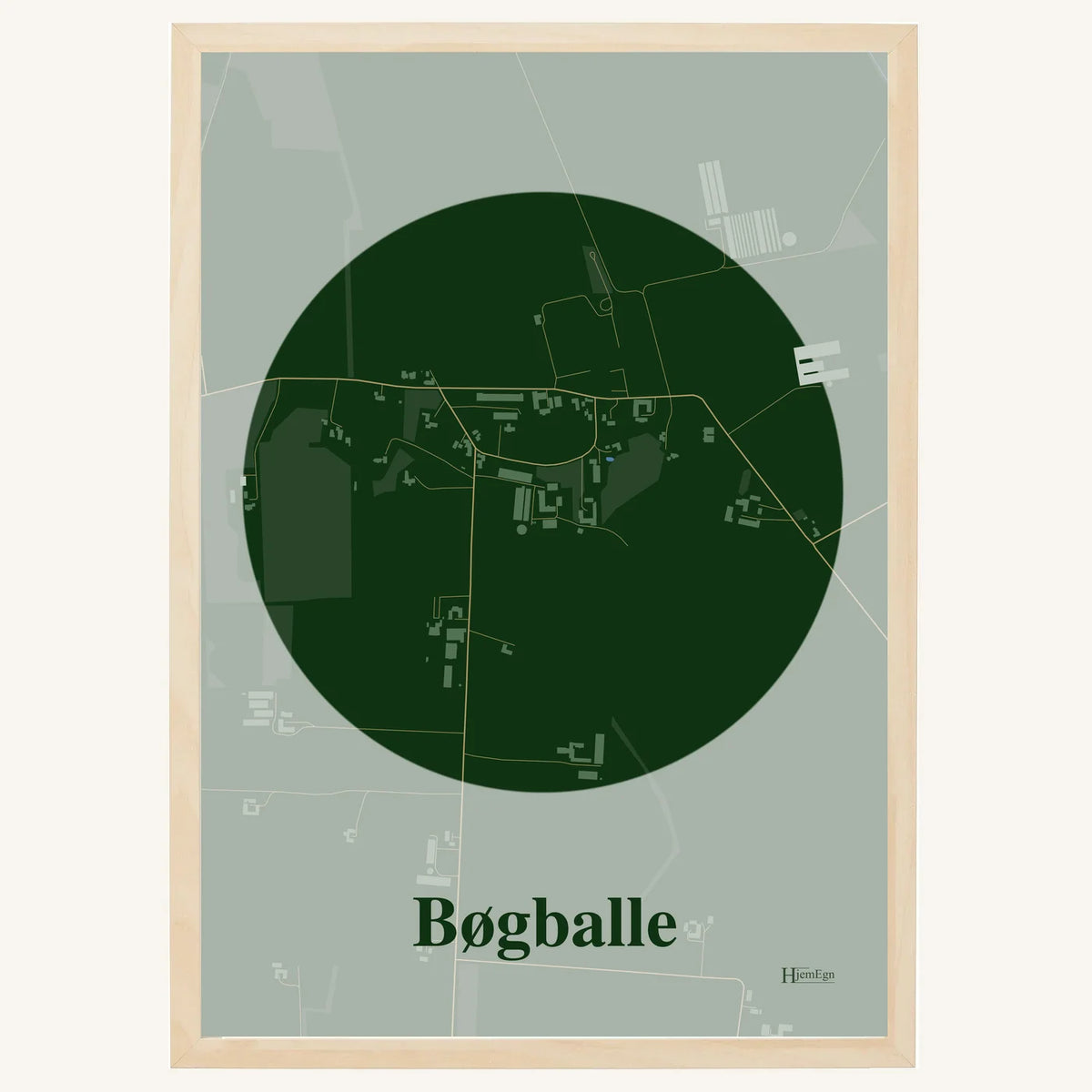 Bøgballe plakat – Centrum 2026 – Mørk grøn