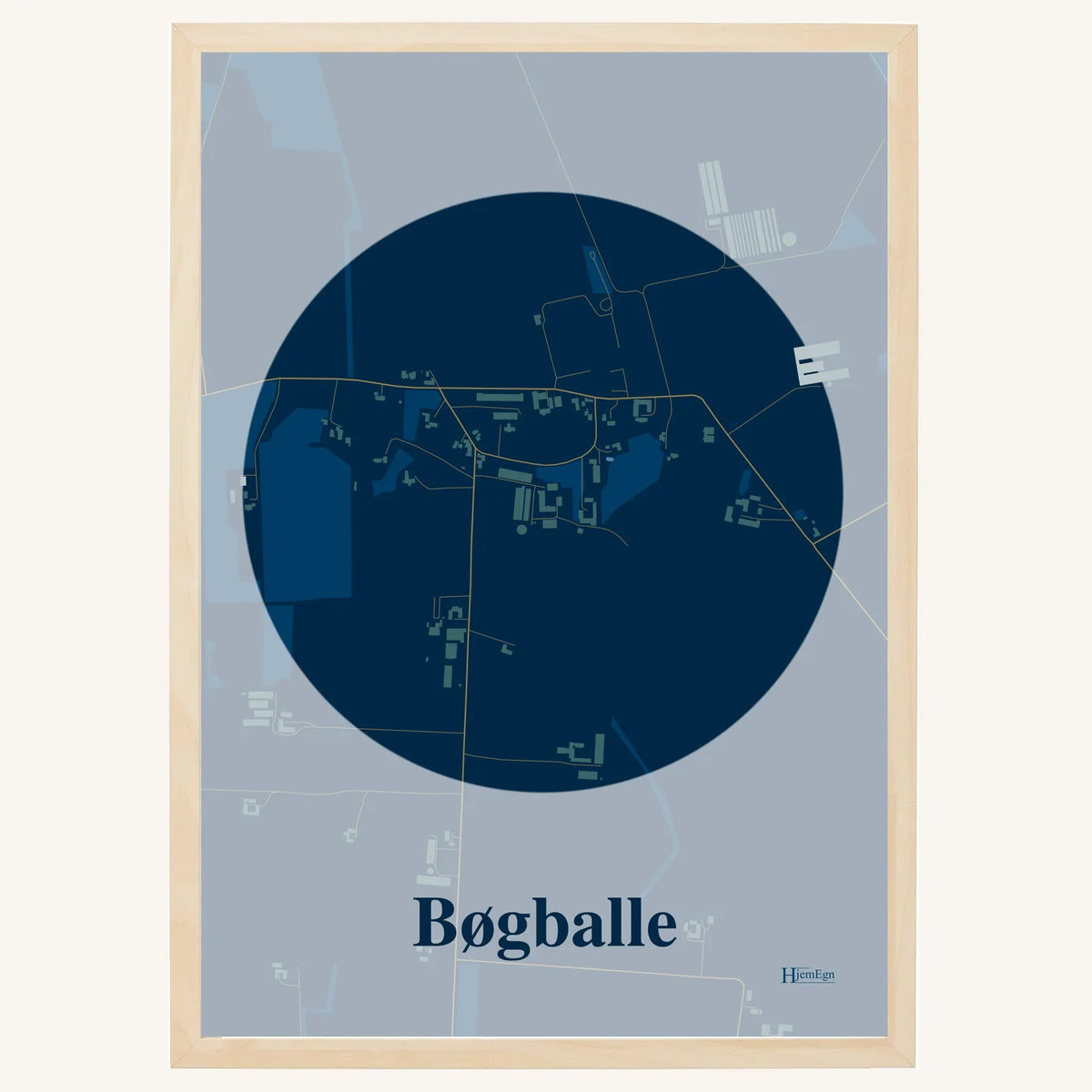 Bøgballe plakat – Centrum 2026 – Mørk blå