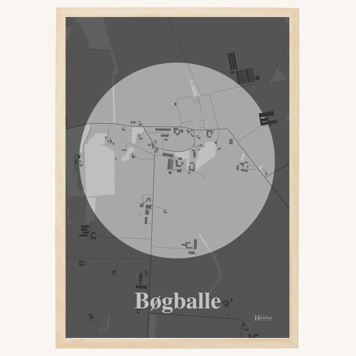 Bøgballe plakat – Centrum 2026 – Lys pastel grå