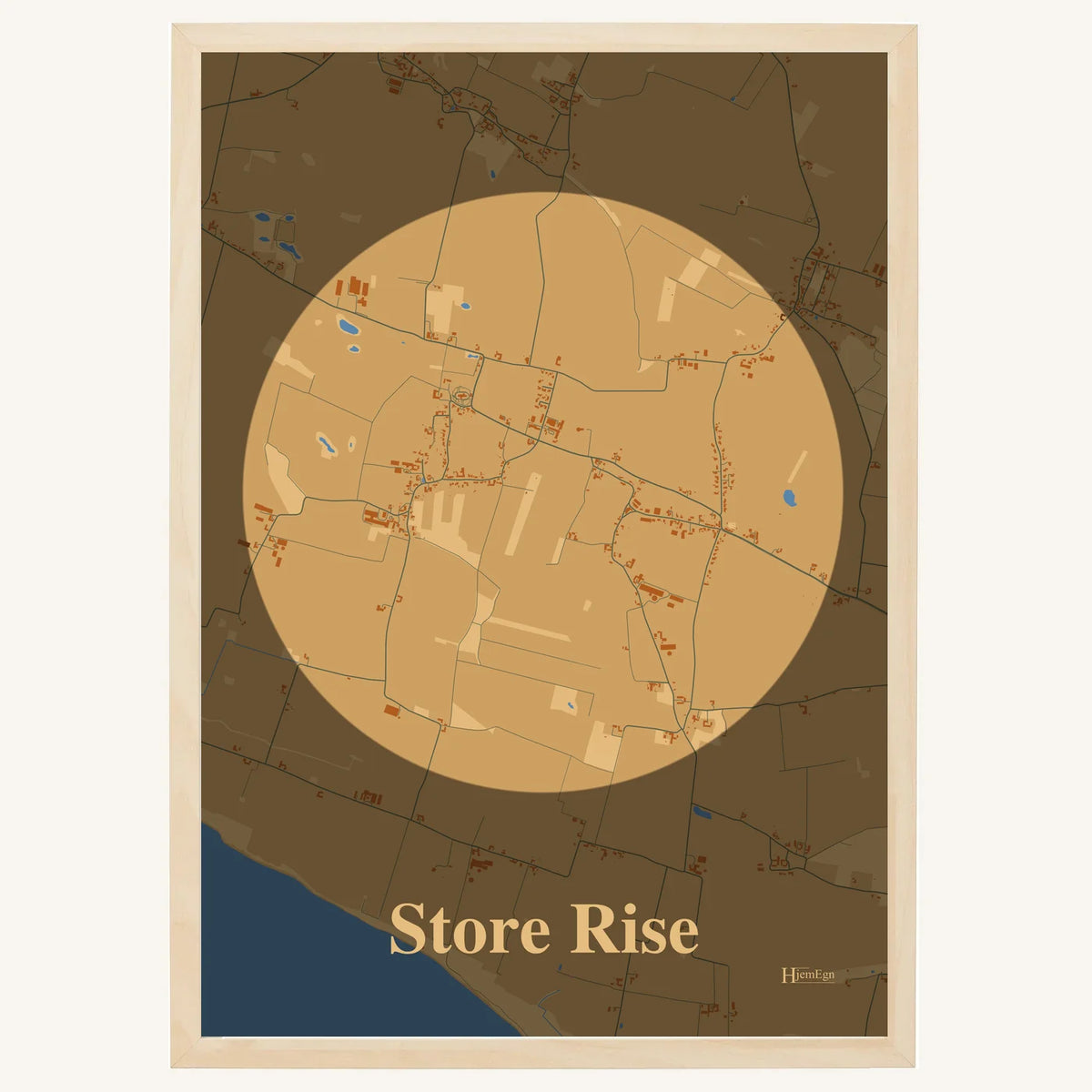 Store Rise plakat – Centrum 2026 – Lys pastel brun