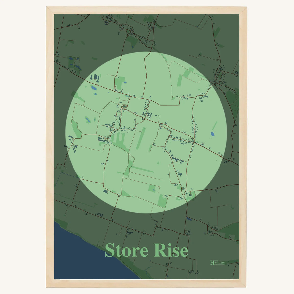 Store Rise plakat – Centrum 2026 – Lys pastel grøn