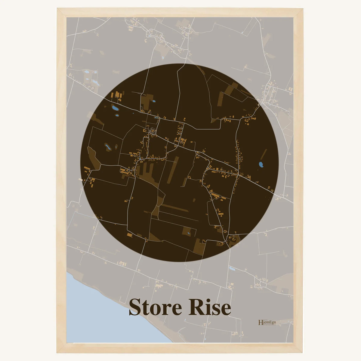 Store Rise plakat – Centrum 2026 – Mørk brun