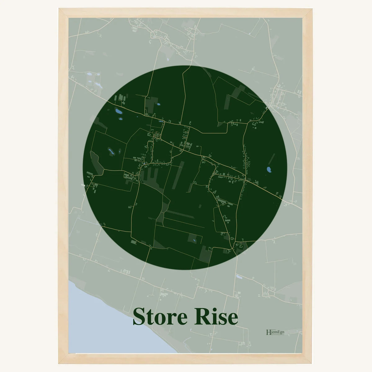 Store Rise plakat – Centrum 2026 – Mørk grøn