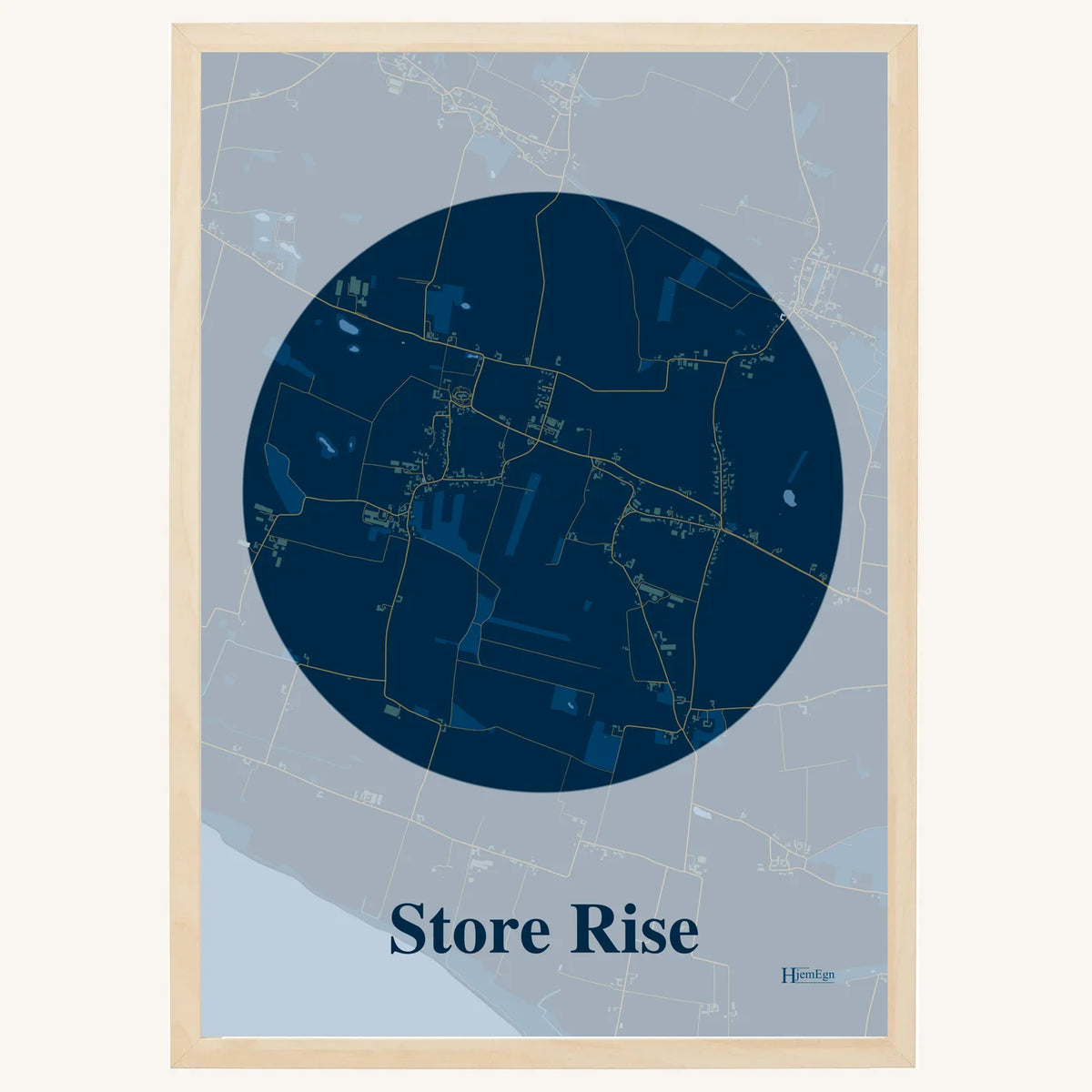 Store Rise plakat – Centrum 2026 – Mørk blå