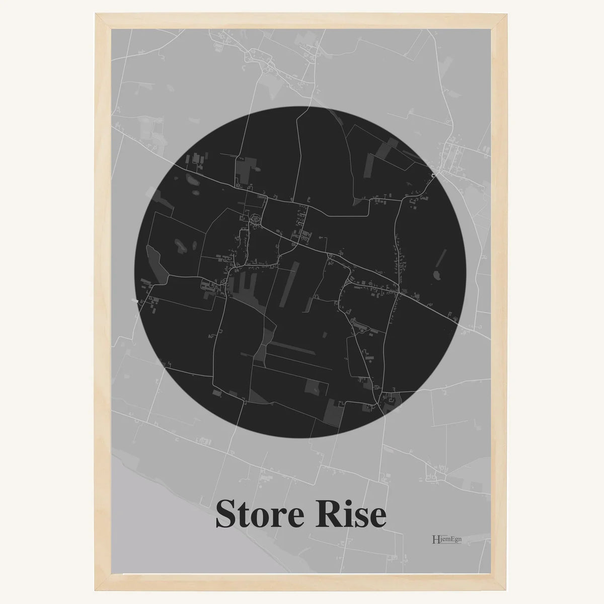 Store Rise plakat – Centrum 2026 – Mørk grå