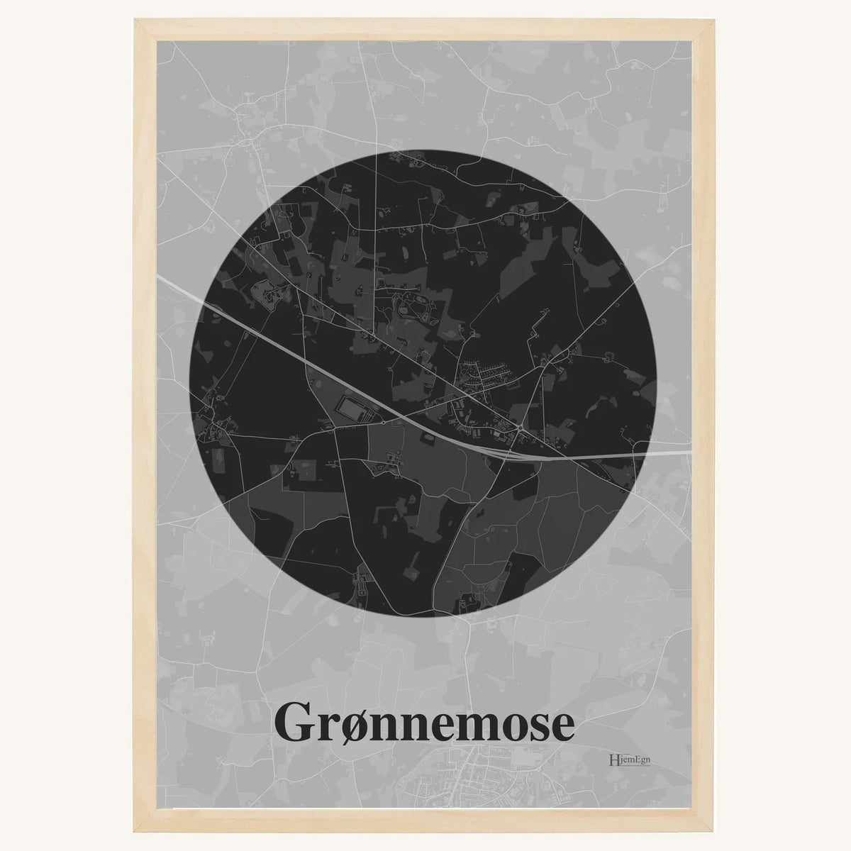 Grønnemose plakat – Centrum 2026 – Mørk grå