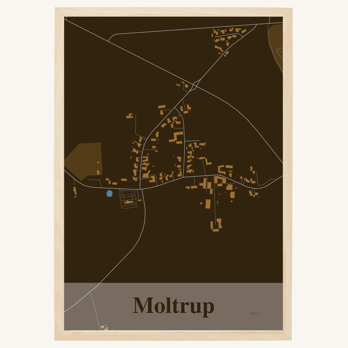 Moltrup plakat – Firkantet 2026 – Mørk brun
