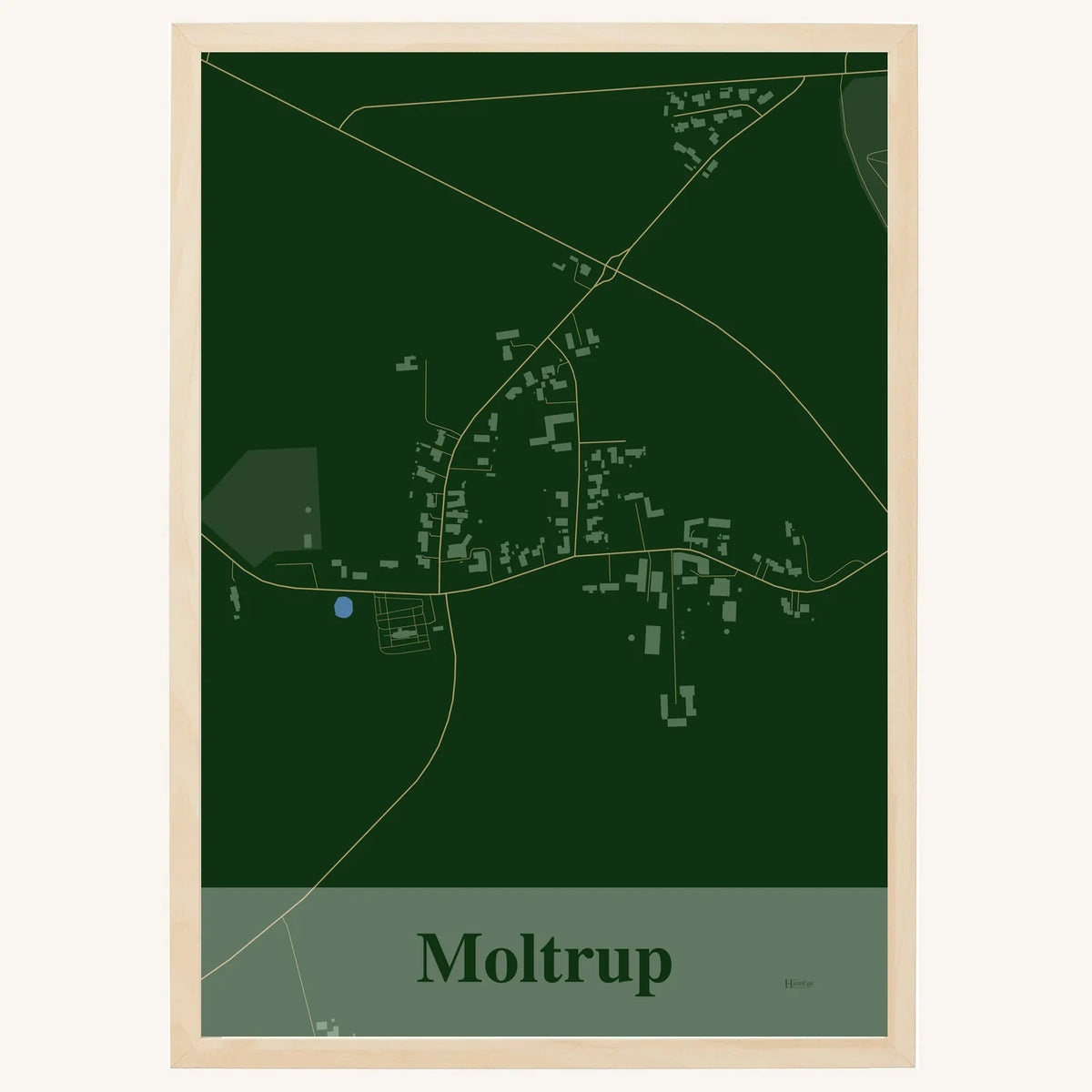 Moltrup plakat – Firkantet 2026 – Mørk grøn