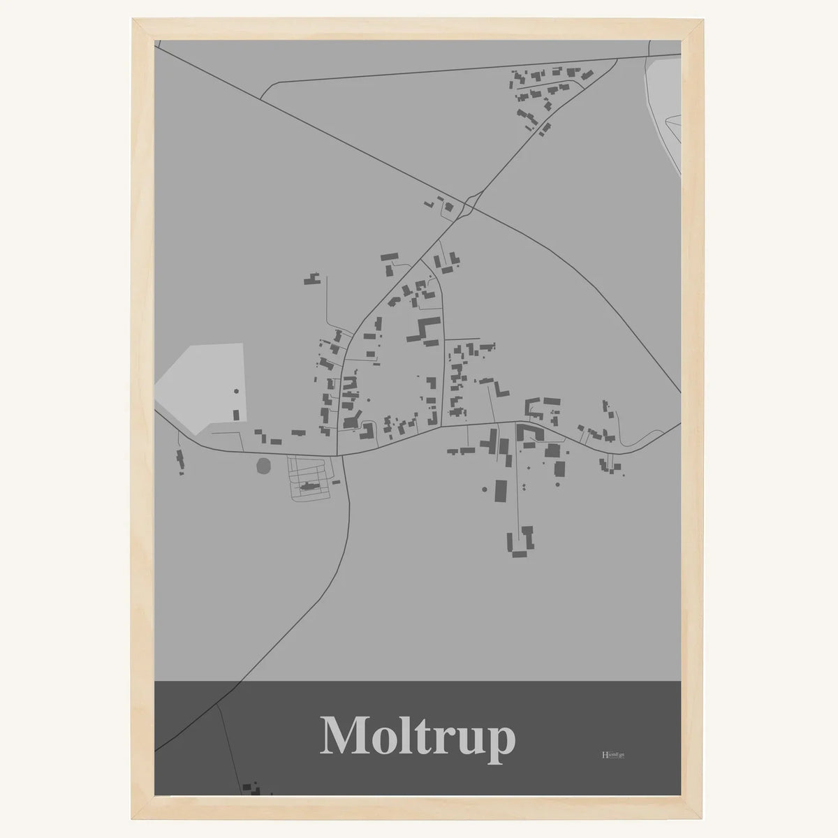 Moltrup plakat – Firkantet 2026 – Lys pastel grå