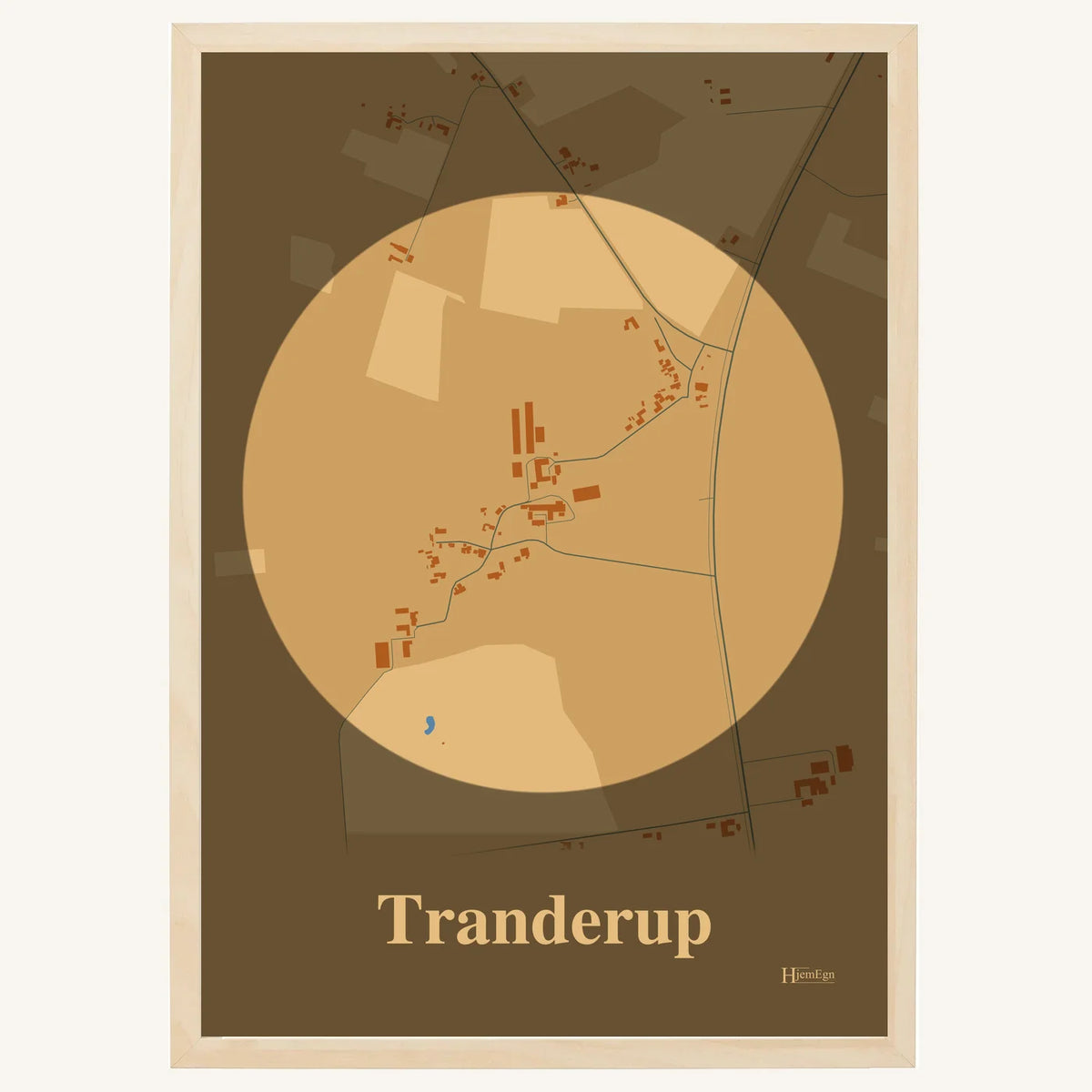 Tranderup plakat – Centrum 2026 – Lys pastel brun