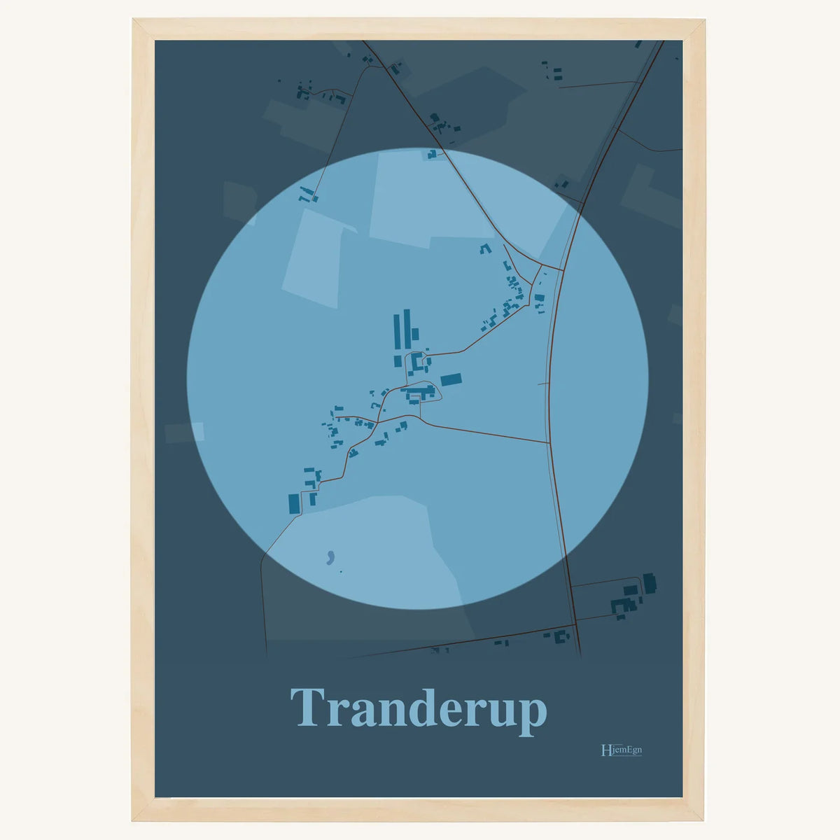Tranderup plakat – Centrum 2026 – Lys pastel blå