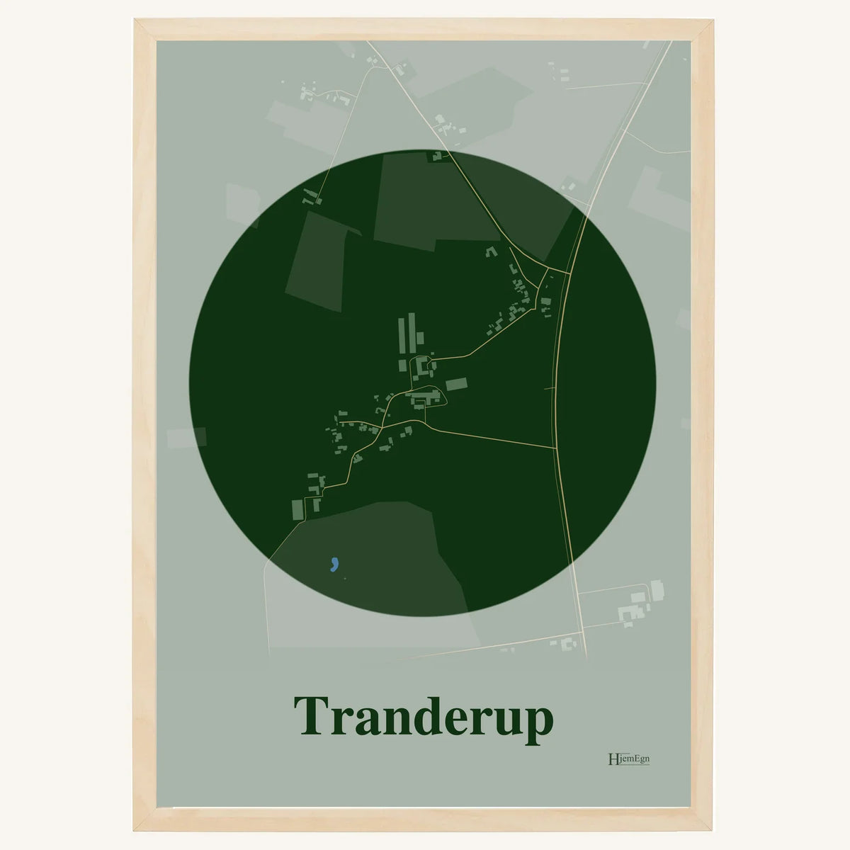 Tranderup plakat – Centrum 2026 – Mørk grøn