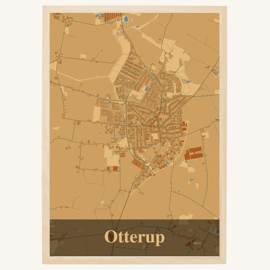 Otterup Plakat – Lys pastel brun