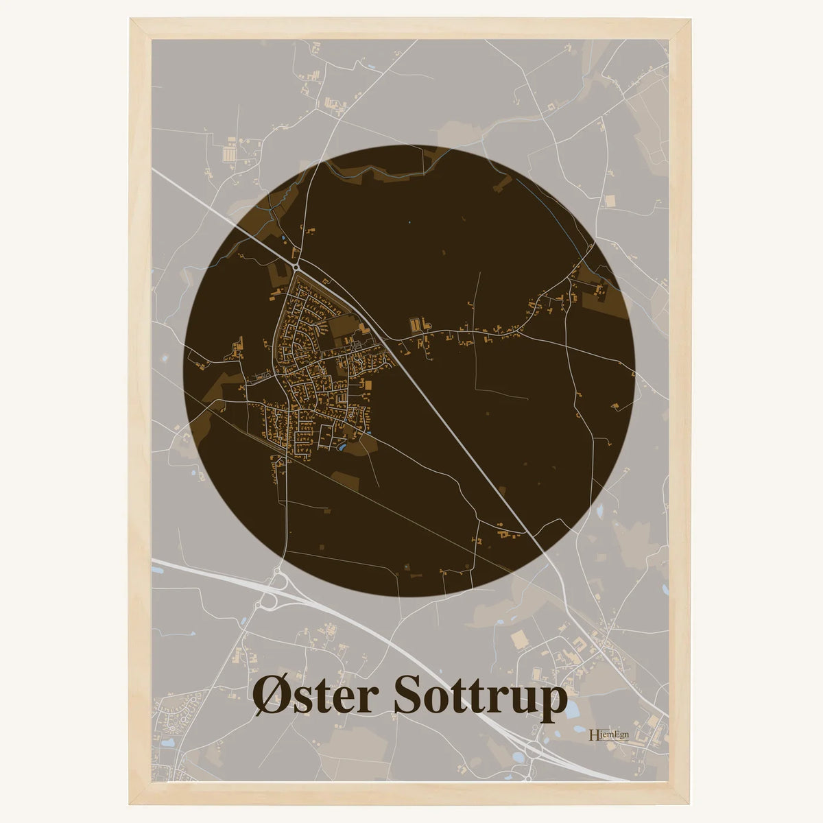 Øster Sottrup plakat – Centrum 2026 – Mørk brun
